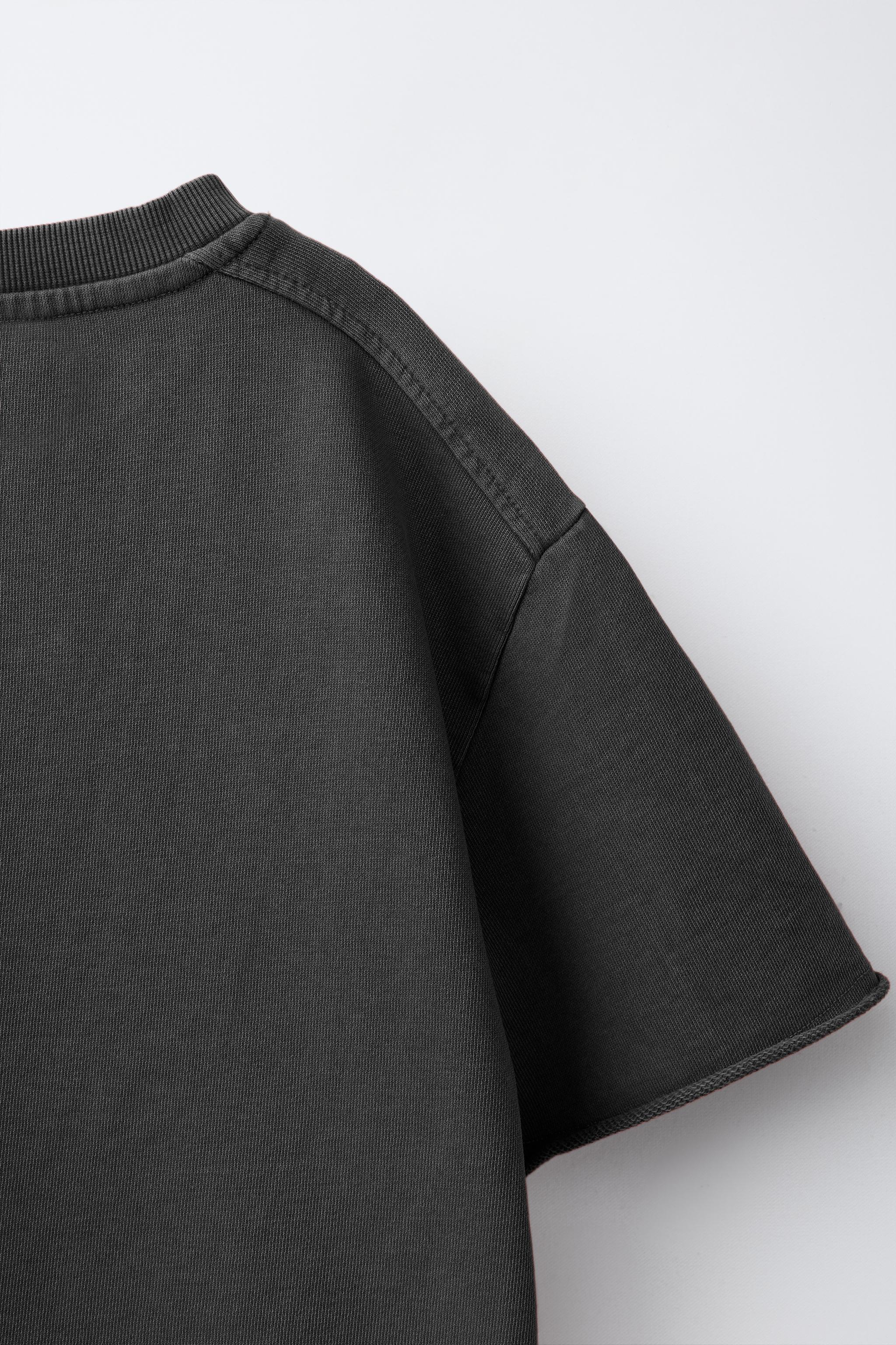 T-SHIRT JOGGING EFFET DÉLAVÉ